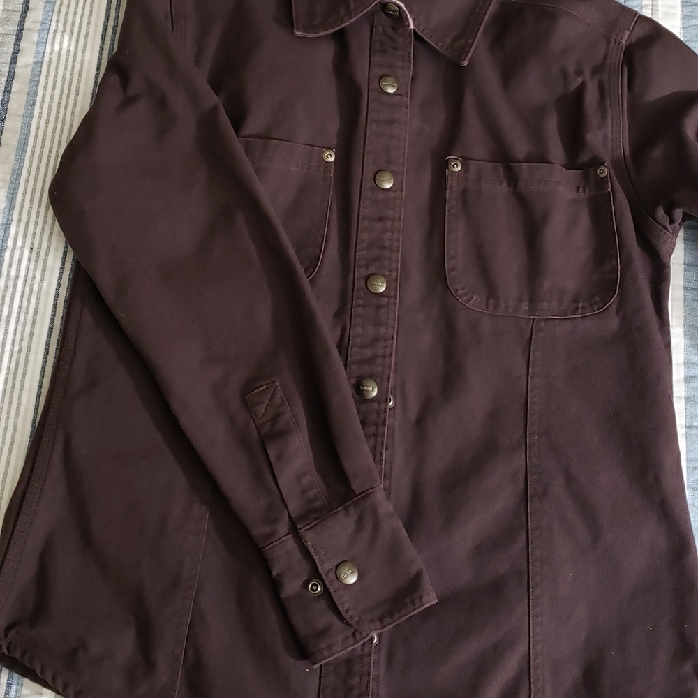 Carhartt Canvas Work Shirt, Brown, Women's XS